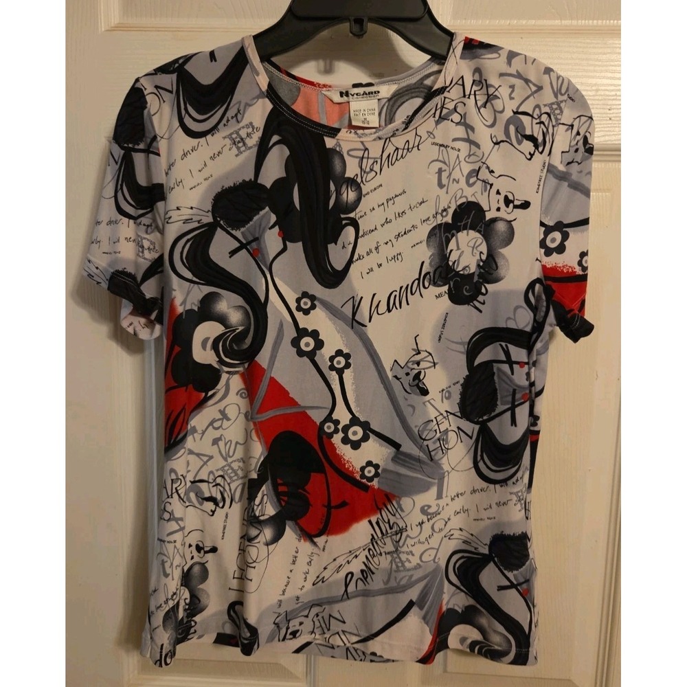NyGard Collection Womens Top Size M 10/12  Abstract Graphic